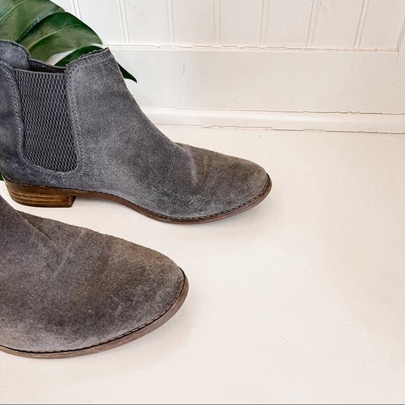 Toms Ella Suede Ankle Boots in Gray - Picture 2 of 7